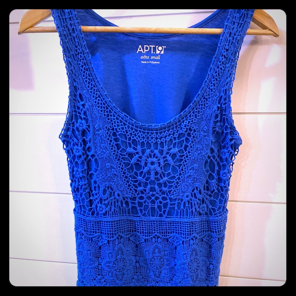 Apt 9 Blue Tank